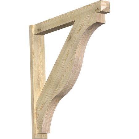 Ekena Millwork Funston Craftsman Rough Sawn Outlooker, Douglas Fir, 6"W x 46"D x 46"H OUT06X46X46FST04RDF